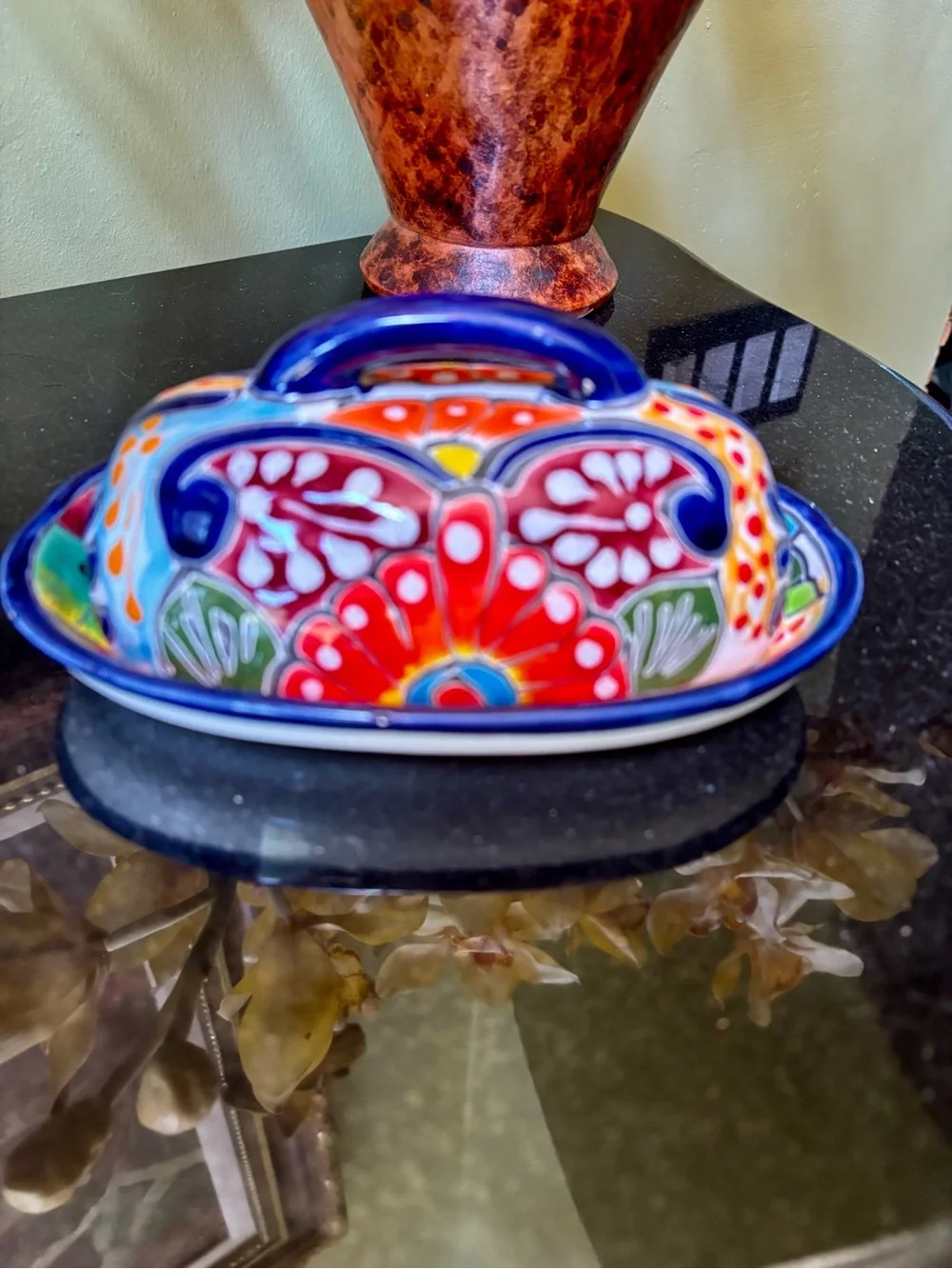 Talavera colorful hand